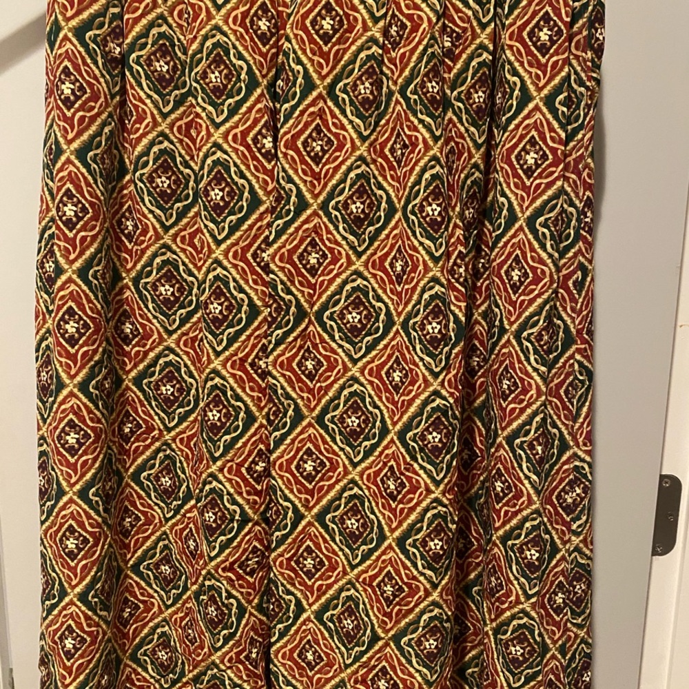 Silk boho style midi skirt resort wear or any occasion.
